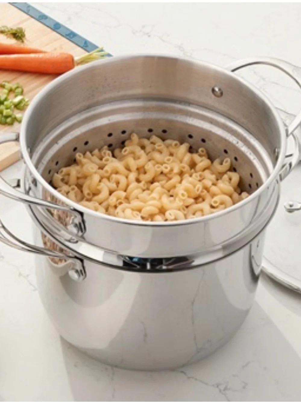 Princess House Polished Stainless Steel Steamer Pot - Silver
